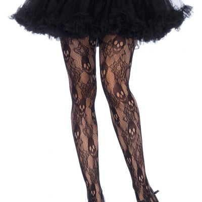 Amanda Rose Skull Lace Tights